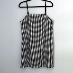 Urban Outfitters Fitted Houndstooth Mini Dress